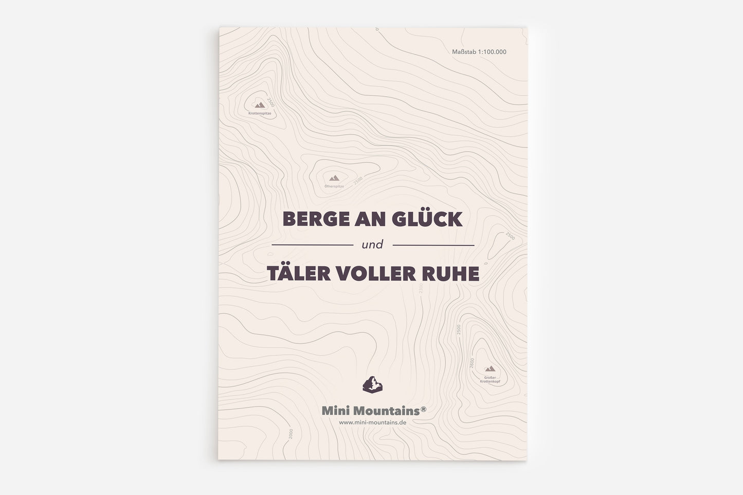 Grußkarte: Berge an Glück