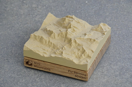 Miniaturmodell: Piz Bernina