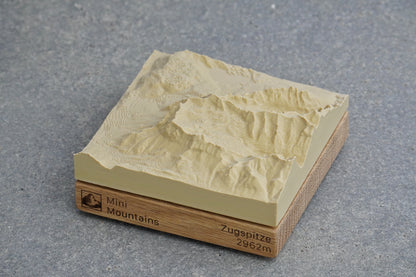 Miniaturmodell: Zugspitze