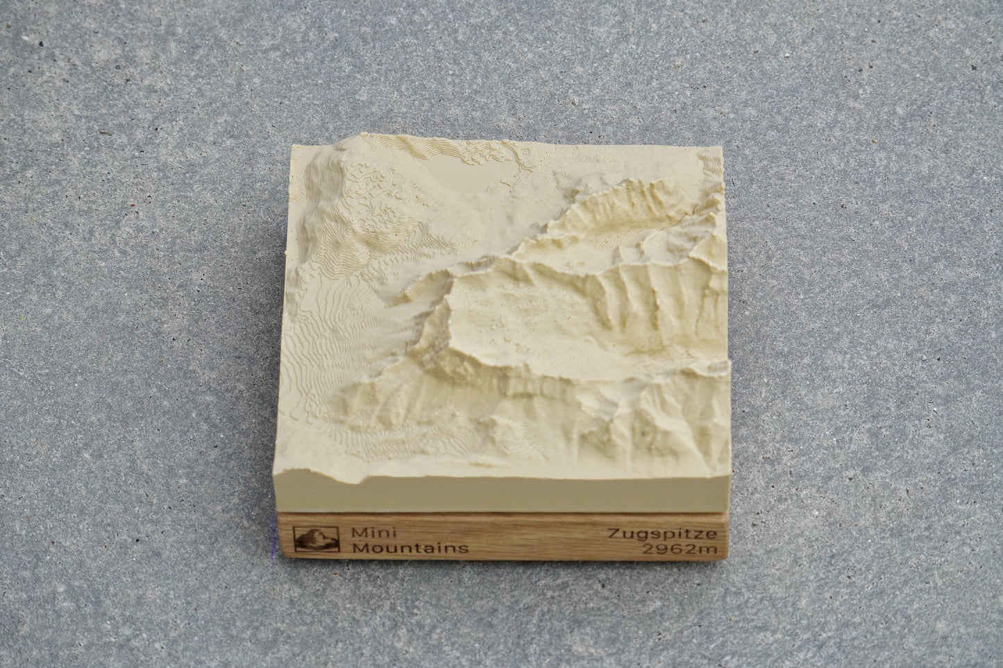 Miniaturmodell: Zugspitze